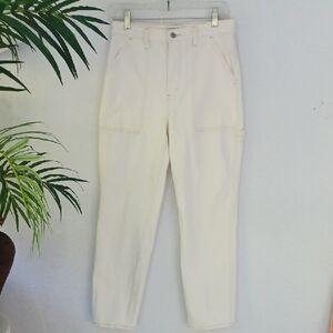 Abercrombie & Fitch Ultra High Rise Pants in Cream